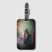 Weißer Zeigerhai unter Wasser Gepäckanhänger (Vorderseite Vertikal)