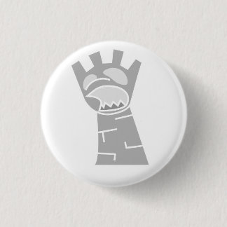 Weißer Zombie-Turm-Knopf Button