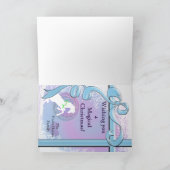 Weißer Zuchtpferd (Lavendelwirl) Karte (Innenseite)