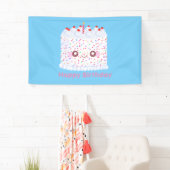 Weißer Zuckerguss Sprinkle Geburtstagstorte Banner (Insitu)