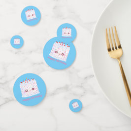 Weißer Zuckerguss Sprinkle Geburtstagstorte Konfetti