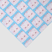 Weißer Zuckerguss Sprinkle Geburtstagstorte Seidenpapier (Ausschnitt)