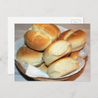 Weißes Abendessen Rollen in einem Brötchen Fotogra