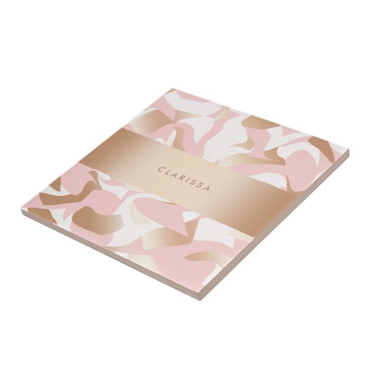 Weißes abstraktes Muster des eleganten modernen Fliese (Seite)