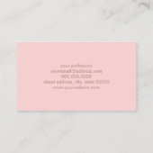 Weißes abstraktes Muster des eleganten modernen Visitenkarte (Rückseite)