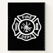 Weißes Abzeichen Notizbuch (Rückseite)