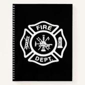 Weißes Abzeichen Notizbuch (Vorderseite)