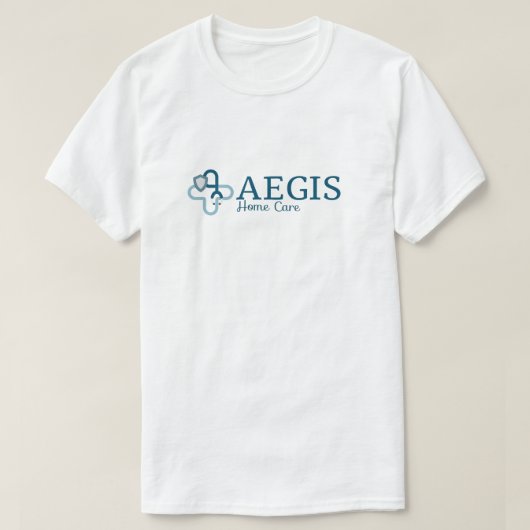 Weißes Aegis T-Shirt (Design vorne)