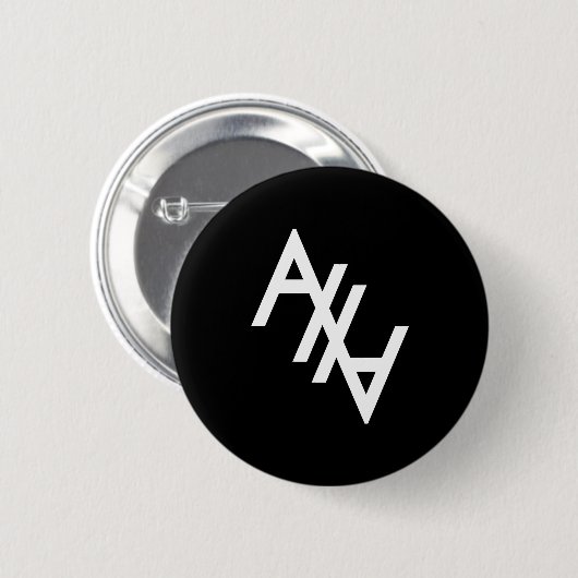 Weißes AHA Button (Vorne & Hinten)