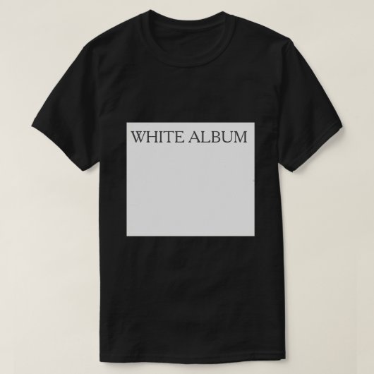 Weißes Album T-Shirt (Design vorne)