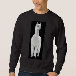 Weißes Alpaka-Sweatshirt Sweatshirt