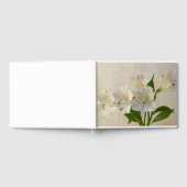 Weißes Alstromeria-Blume Gästebuch (Voll)