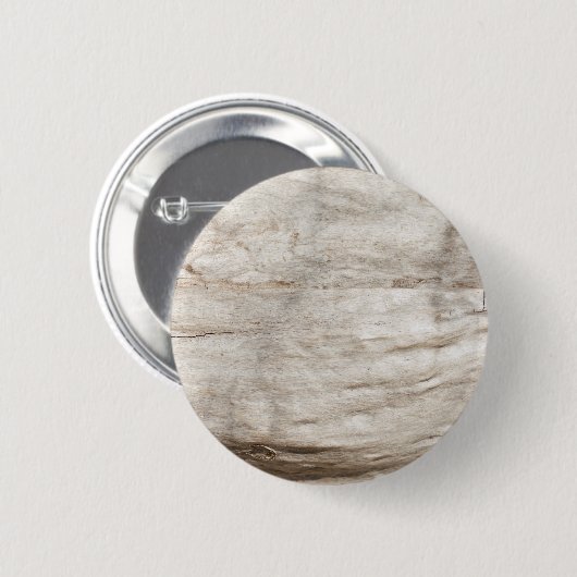 Weißes altes Eichenholzmuster Button (Vorne & Hinten)