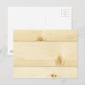 Weißes altes Eichenholzmuster Postkarte (Vorne/Hinten)