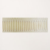 Weißes Anaconda-Hautmuster Yogamatte (Rückseite (Horizontal))