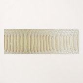 Weißes Anaconda-Hautmuster Yogamatte (Vorderseite (Horizontal))