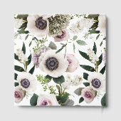 Weißes Anemon Gästebuch (Rückseite)