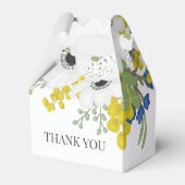 Weißes Anemones Frühlingsblumengestein Brautparty Geschenkschachtel (Rückseite)