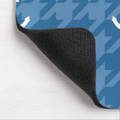 Weißes Anker-Muster Mousepad (Ecke)