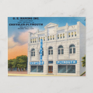 Weißes antikes Gebäude, New Orleans, Louisiana Postkarte