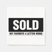 Weißes Anwesen Cocktailpapier Napkins Serviette (Vorderseite)