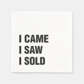 Weißes Anwesen Cocktailpapier Napkins Serviette (Vorderseite)