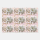 Weißes Apfelblütenfoto Geschenkpapier Set (Vorderseite 3)