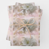 Weißes Apfelblütenfoto Geschenkpapier Set (Beispiel)
