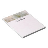 Weißes Apfelblütenfoto Notizblock (angewinkelt)