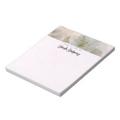 Weißes Apfelblütenfoto Notizblock (Rotiert)