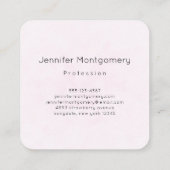 Weißes Apfelblütenfoto Quadratische Visitenkarte (Rückseite)