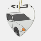 Weißes Aristo Keramikornament (Links)