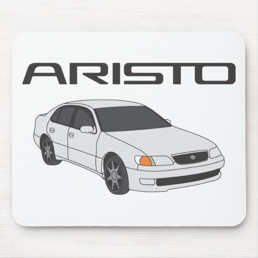 Weißes Aristo Mousepad (Vorne)
