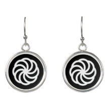 Weißes armenisches Eterneizeichen auf schwarz