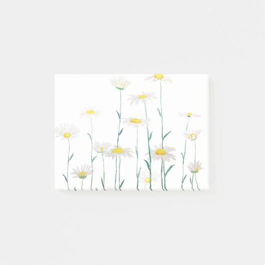 Weißes Ast-Aquarell Post-it Klebezettel (Vorderseite)