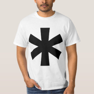 Weißes Asterisk-T-Shirt T-Shirt