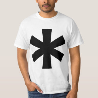 Weißes Asterisk-T-Shirt T-Shirt