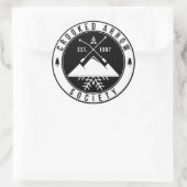 Weißes Aufkleber (Tasche)