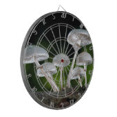 Weißes Austernpilz Dartscheibe (Vorderseite Links)