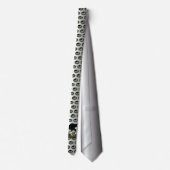 Weißes Austernpilz Krawatte (Rückseite)