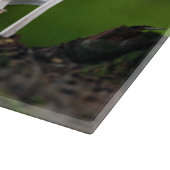 Weißes Austernpilz Schneidebrett (Ecke)