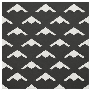 Weißes B-21-Raider Stealth Bomber-Muster auf schwa Stoff