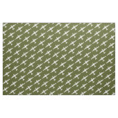 Weißes B-24-Liberator-Muster Olive Fabric Stoff (Fat Quarter (45,7 x 55,9 cm))