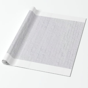 Weißes Backsteinmauer-Packpapier Geschenkpapier