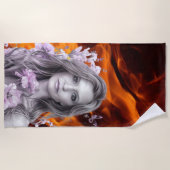 Weißes Badetuch (Vorderseite)