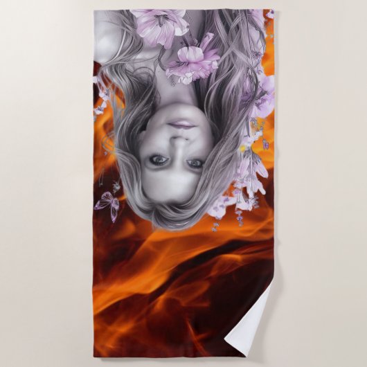 Weißes Badetuch (Vorderseite)