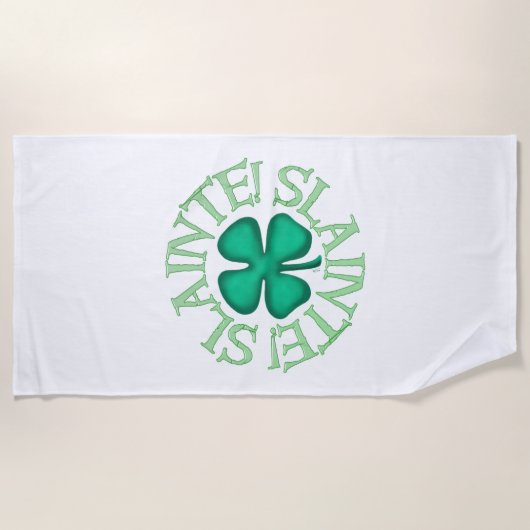 Weißes Badetuch (Vorderseite)