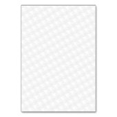 Weißes Band-Bewusstsein Applique auf Hahnentrittmu Tischnummer (Rückseite)