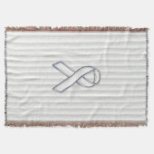 Weißes Band-Bewusstsein auf vertikalen Streifen Decke (Vorderseite)