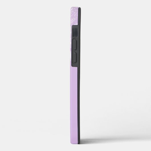 Weißes Band-Blume-Monogramm Case-Mate iPhone Hülle (Rückseite / Links)